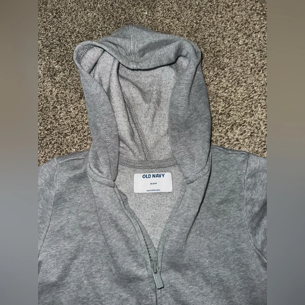 Old Navy Gray and Navy Kids Hoodies